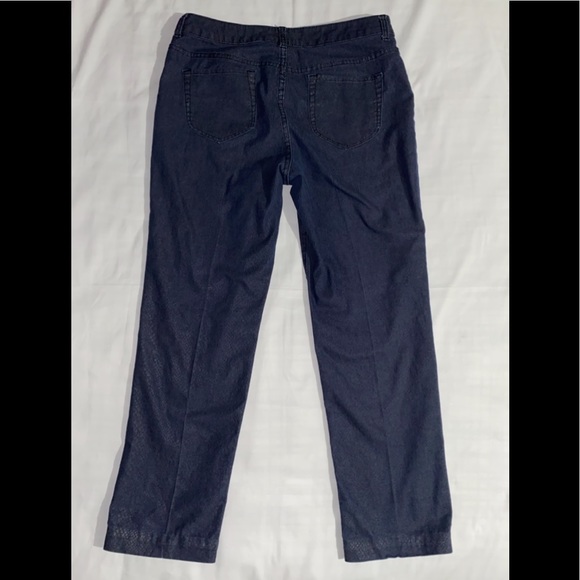 Chico’s Platinum Denim Patterned Jeans - Picture 9 of 9
